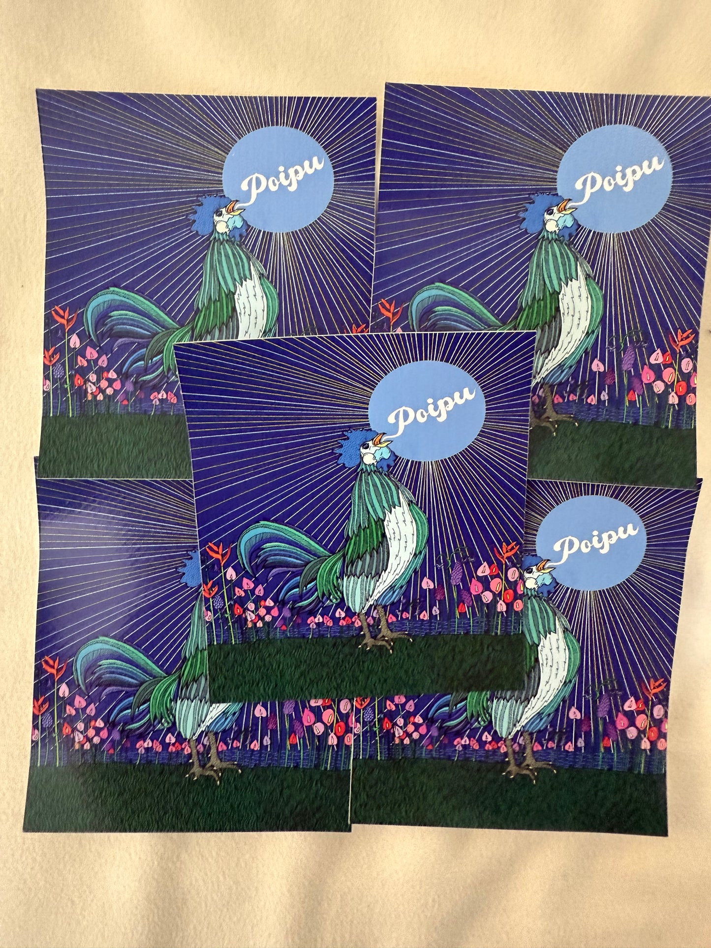 Poipu 4" vinyl sticker