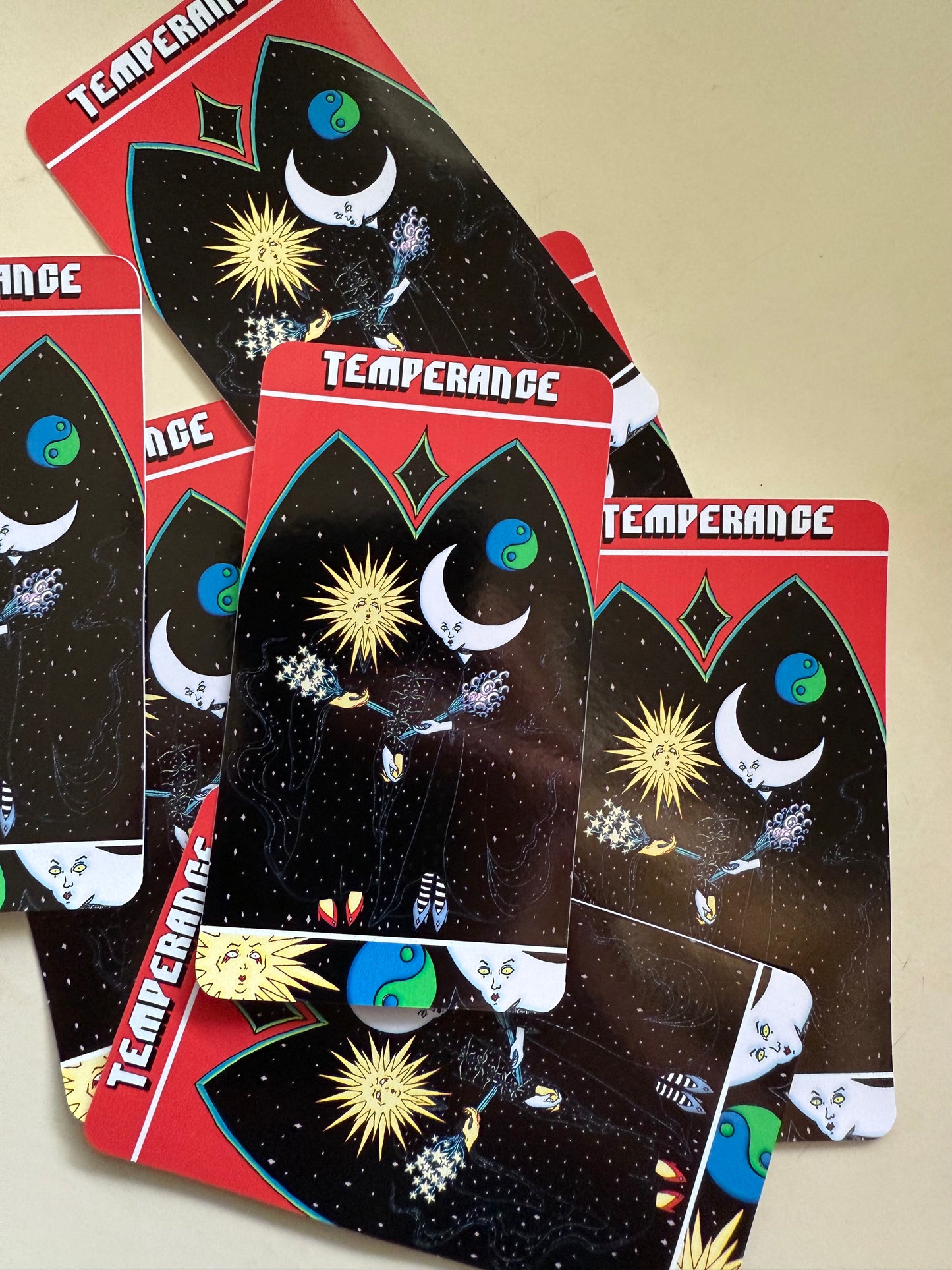 Temperance from Mars Power Tarot Vinyl Sticker