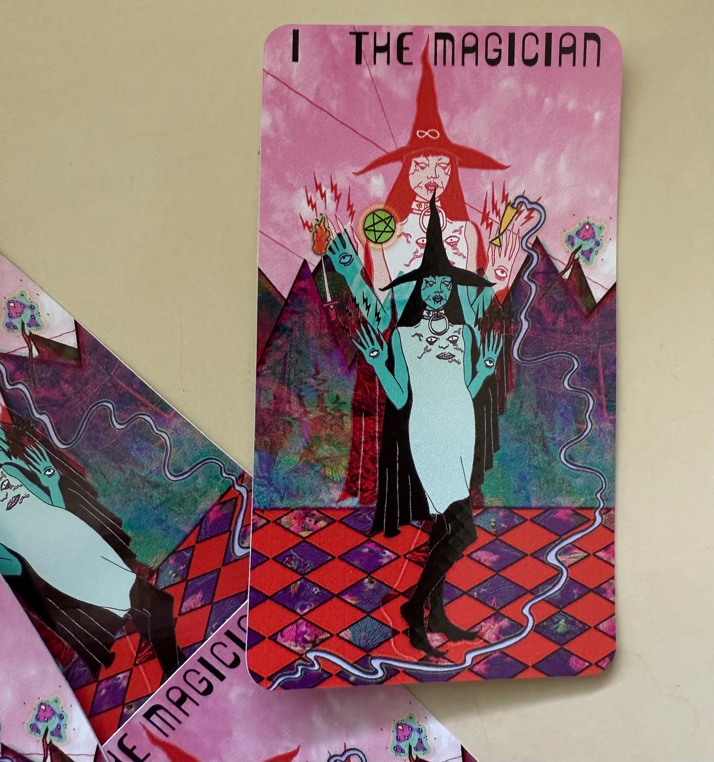 The Magician from Mars Power Tarot Vinyl Sticker