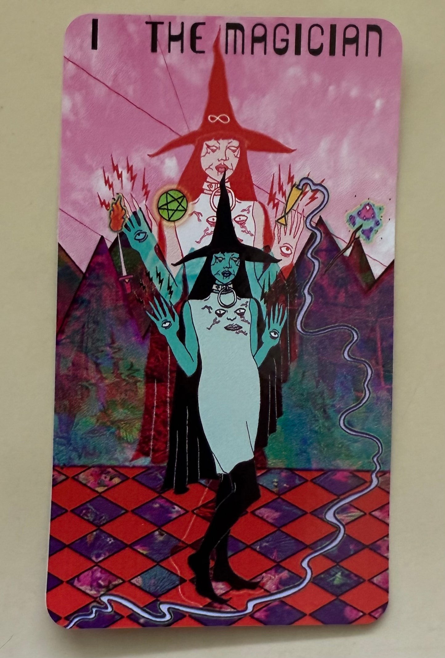 The Magician from Mars Power Tarot Vinyl Sticker