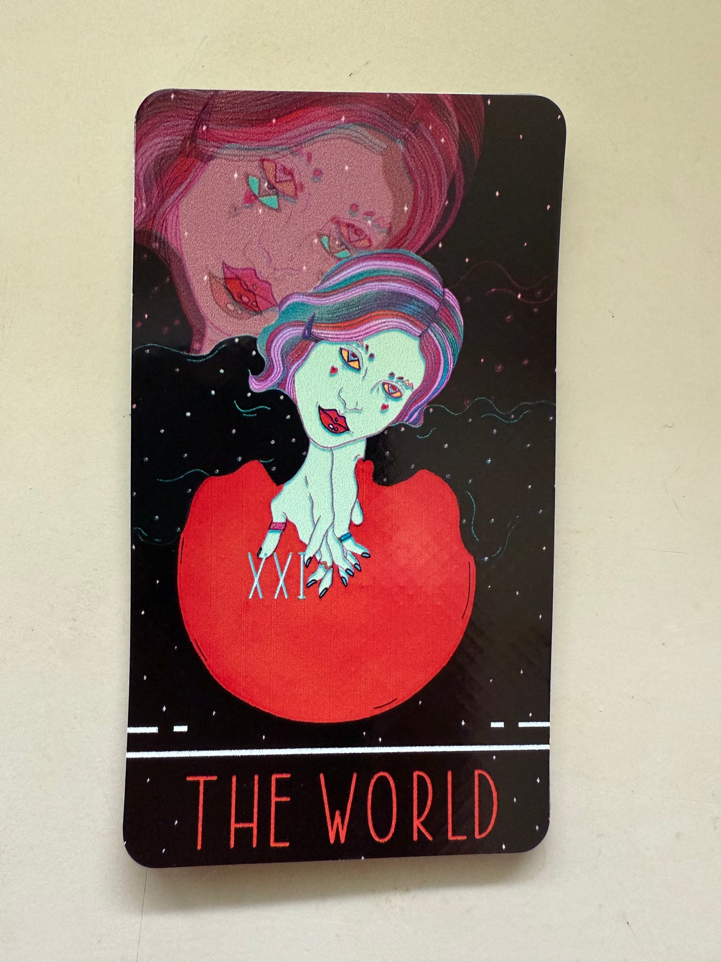 The World from Mars Power Tarot Vinyl Sticker