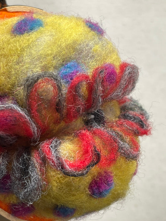 Wool felted eyeball