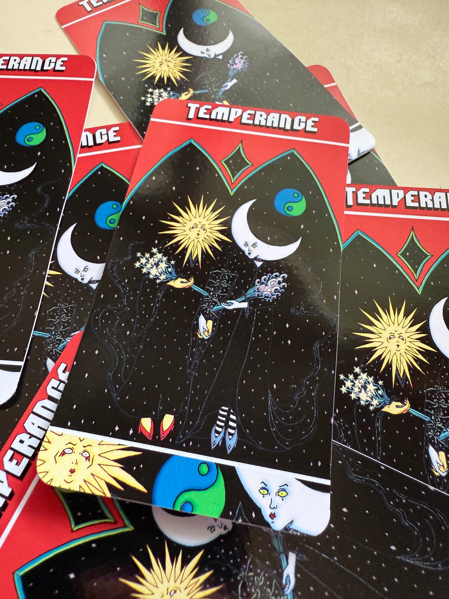 Temperance from Mars Power Tarot Vinyl Sticker