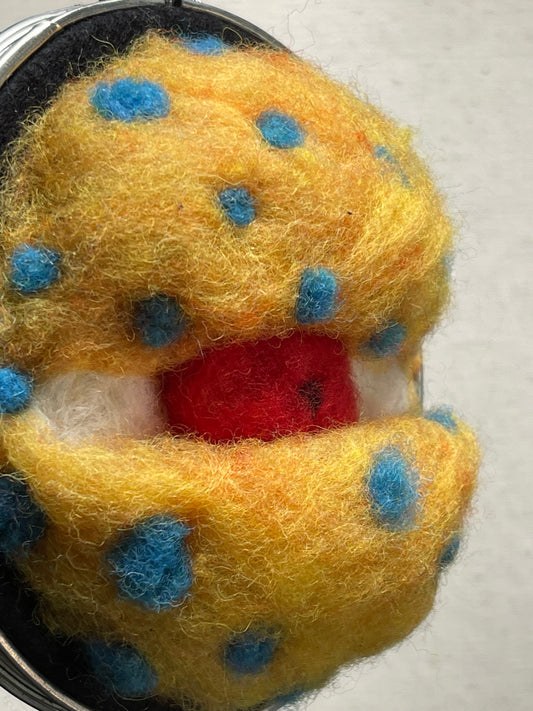 Wool felted eyeball