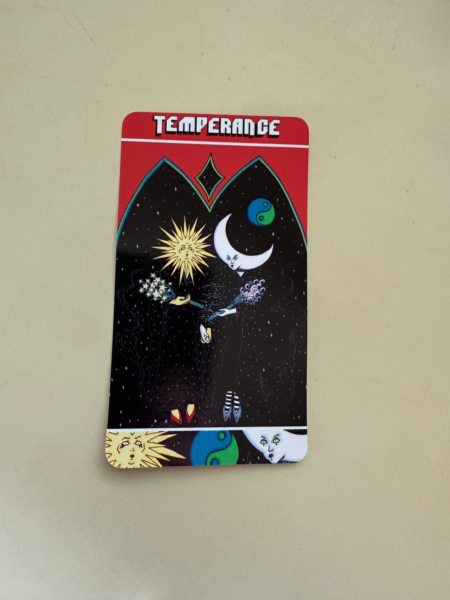 Temperance from Mars Power Tarot Vinyl Sticker