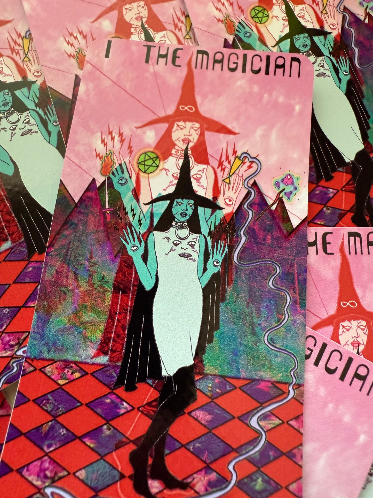 The Magician from Mars Power Tarot Vinyl Sticker