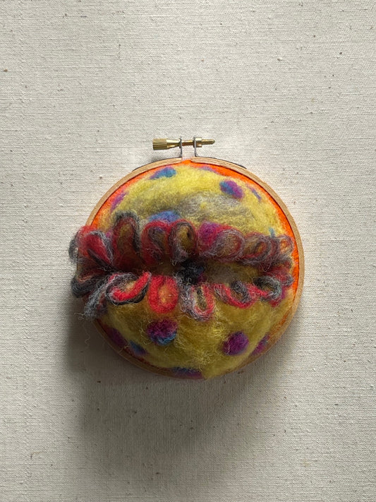 Wool felted eyeball