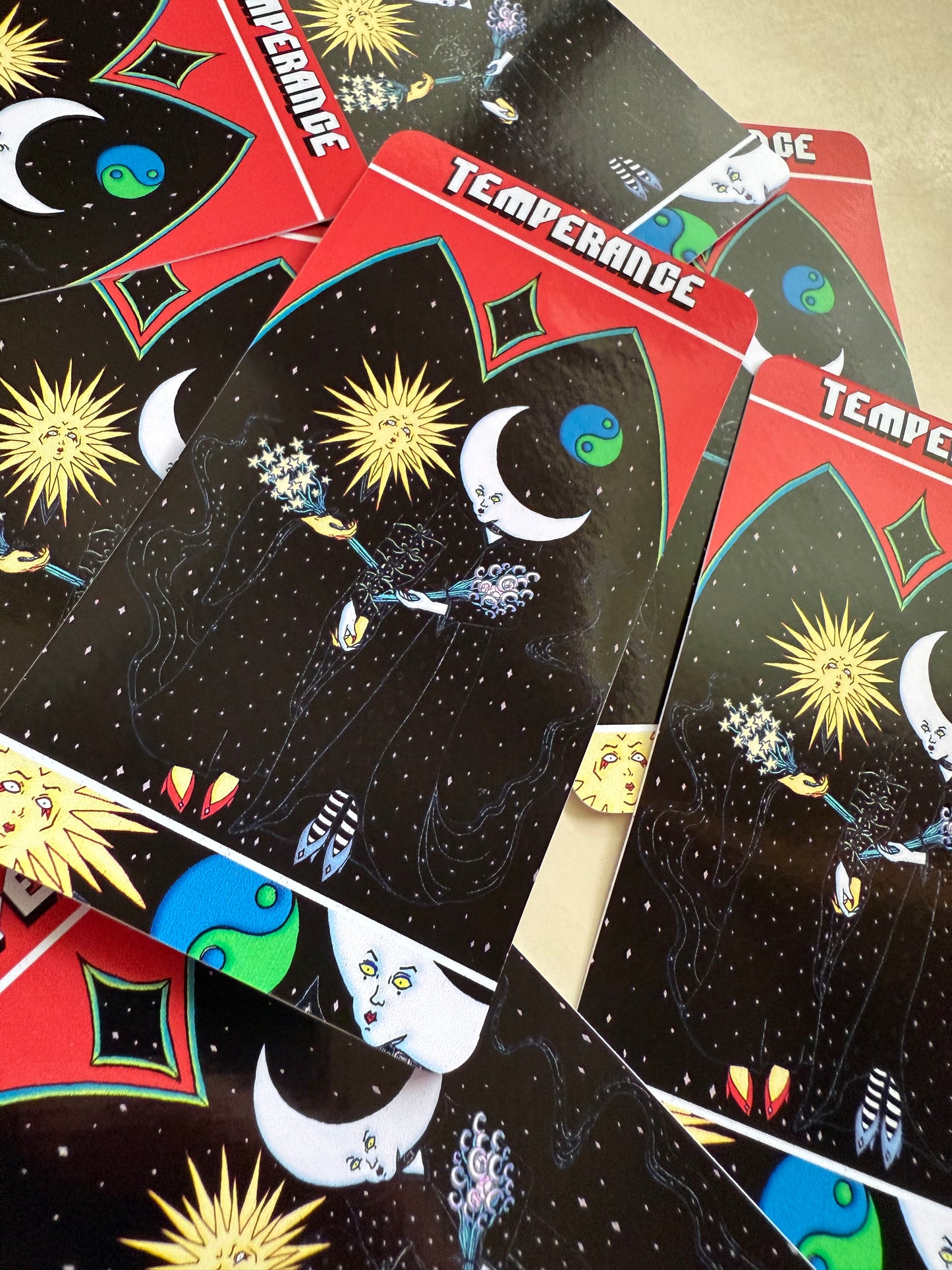 Temperance from Mars Power Tarot Vinyl Sticker