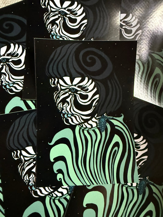 Swirls from Jupiter Power Tarot Vinyl Sticker
