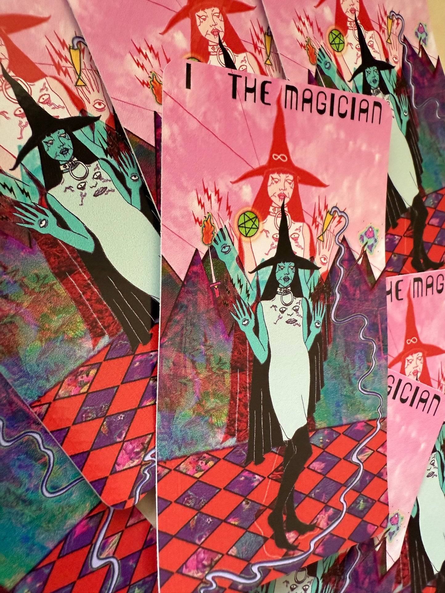 The Magician from Mars Power Tarot Vinyl Sticker