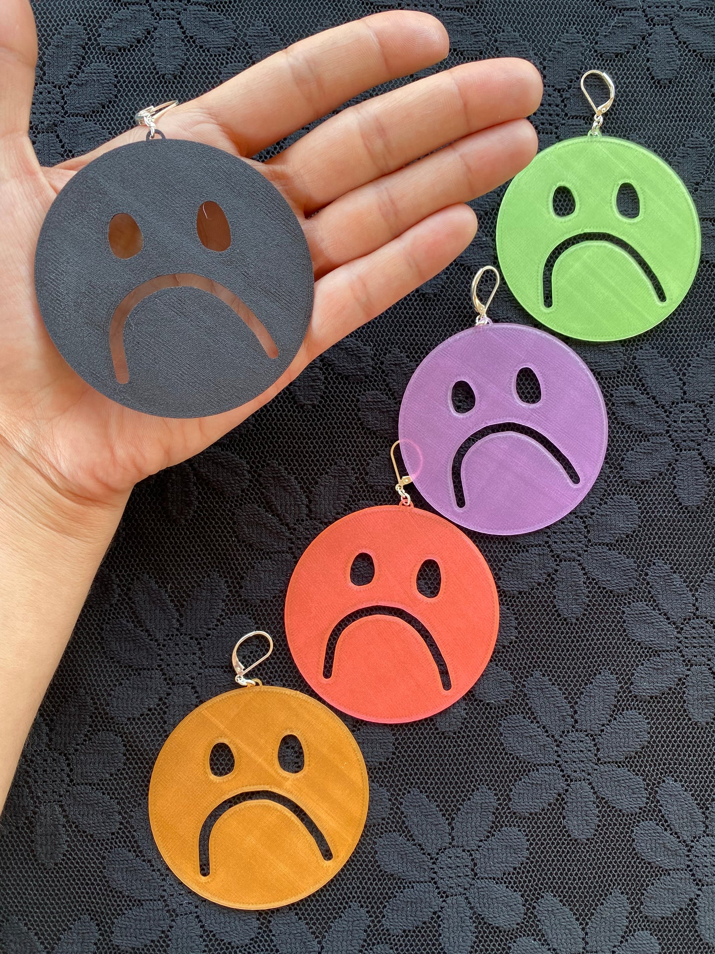 XL Frownie Earrings