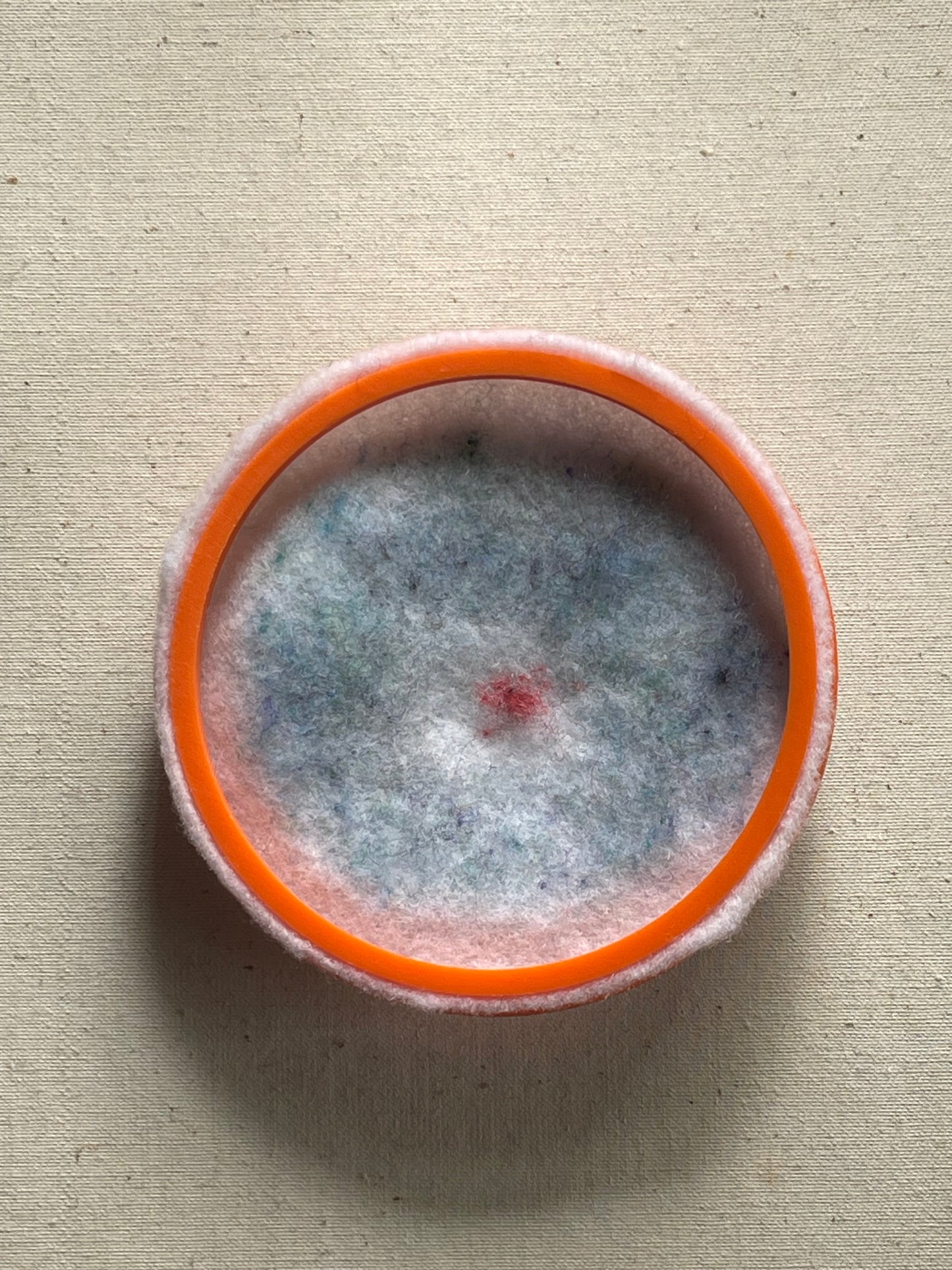 Wool felted eyeball