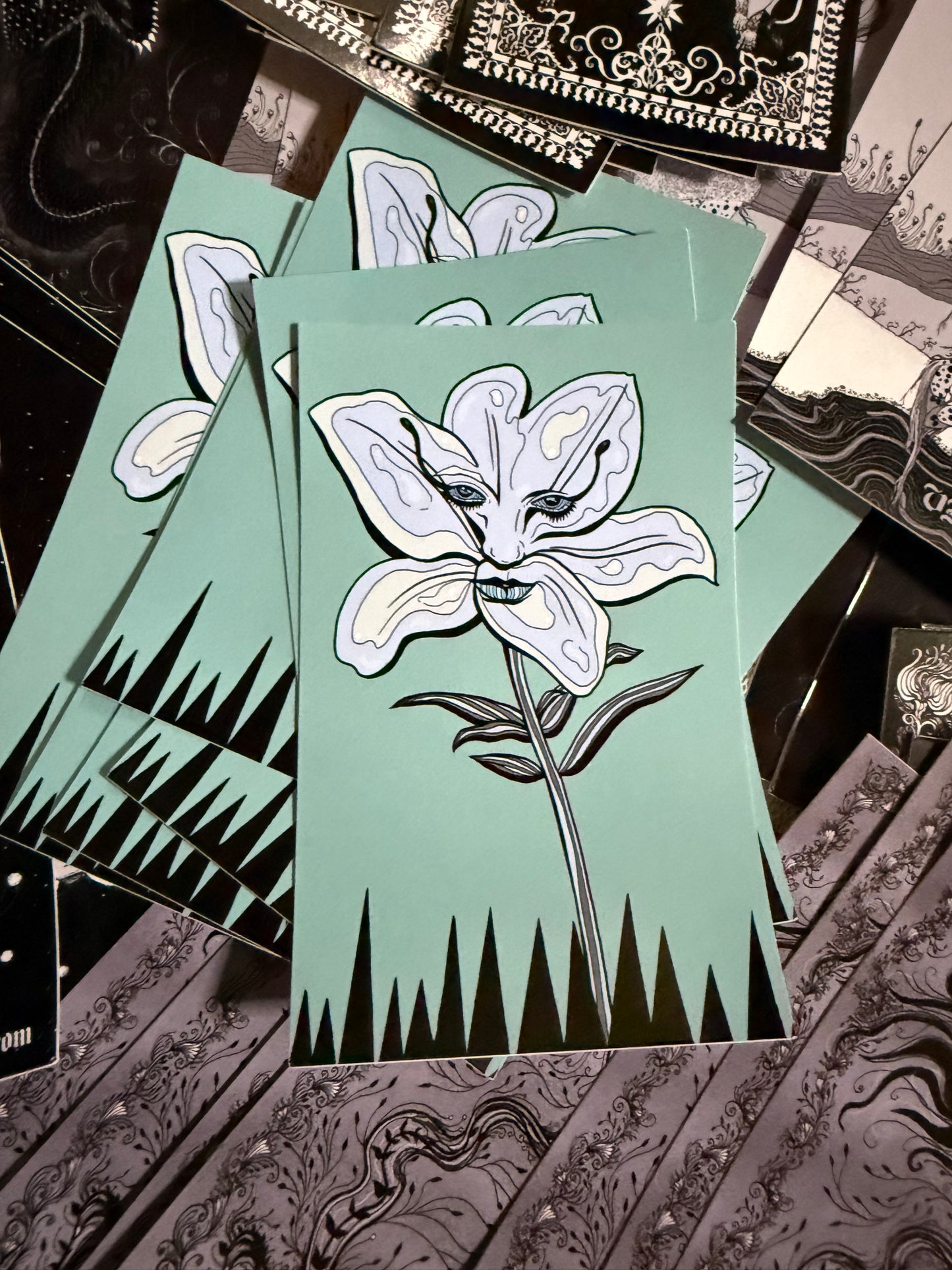Flower from Jupiter Power Tarot 4” Vinyl Sticker
