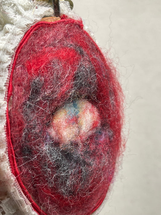 Wool felted eyeball