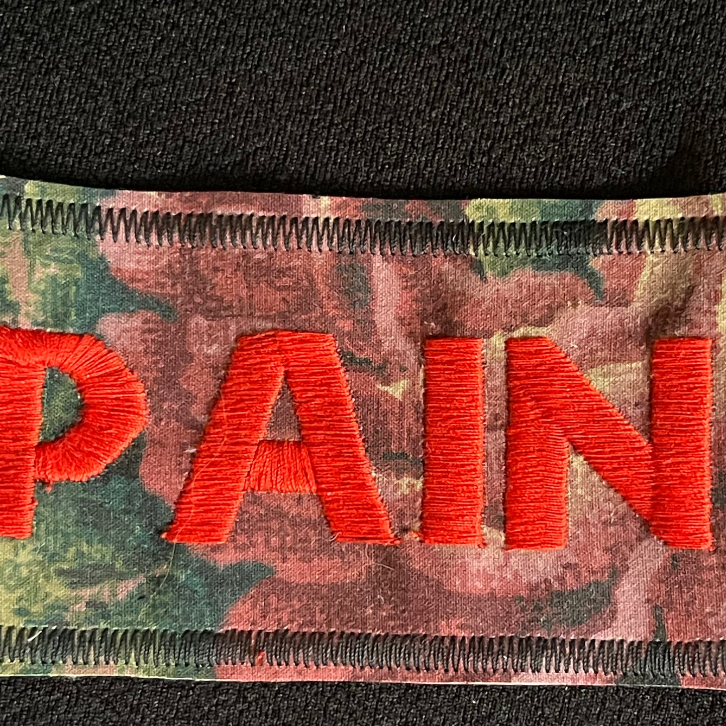 Pain Embroidered Patch