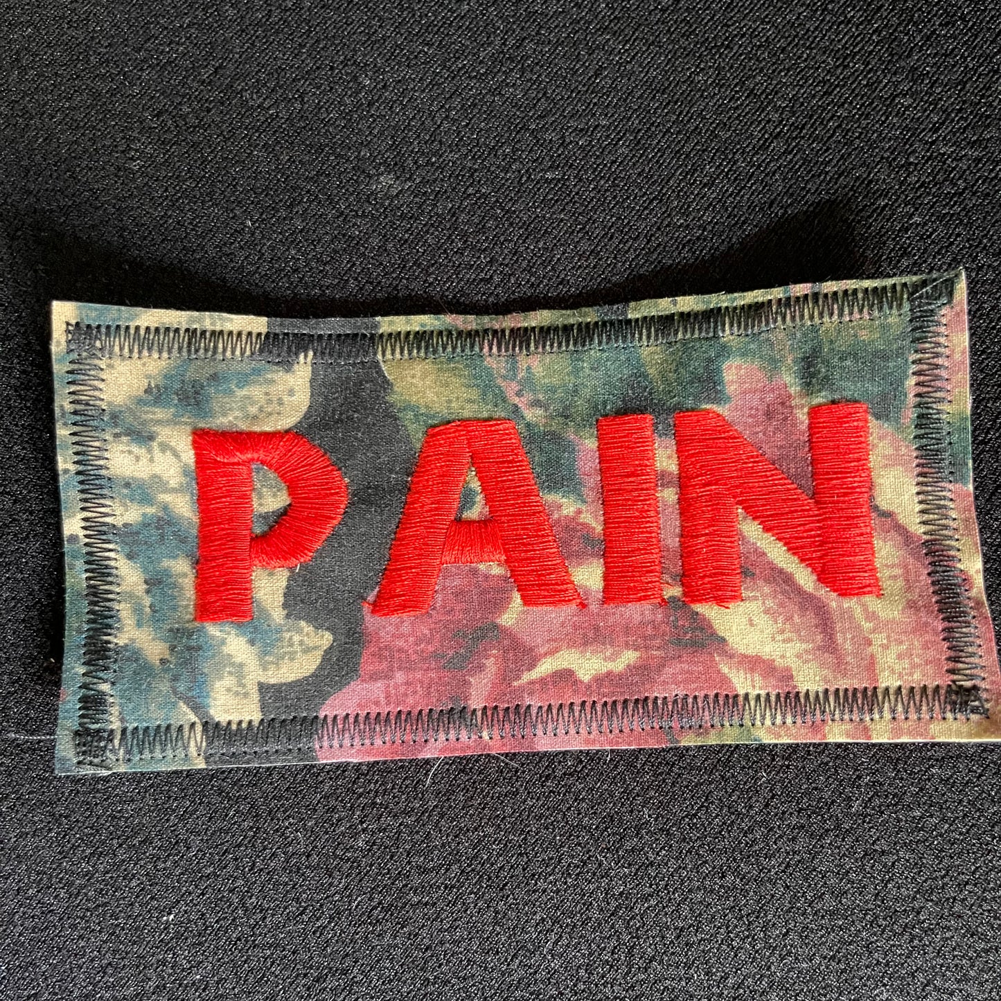 Pain Embroidered Patch