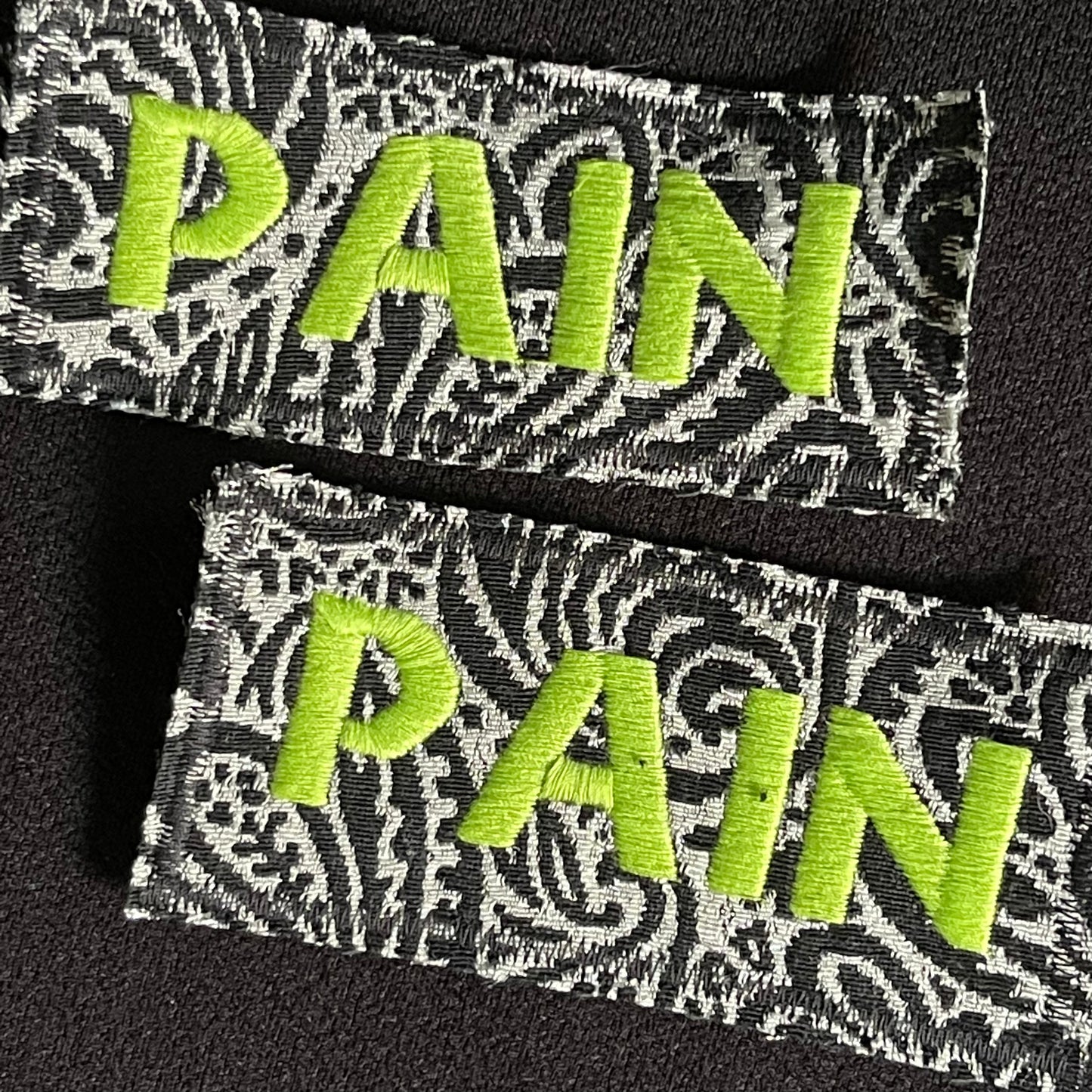 Pain Embroidered Patch