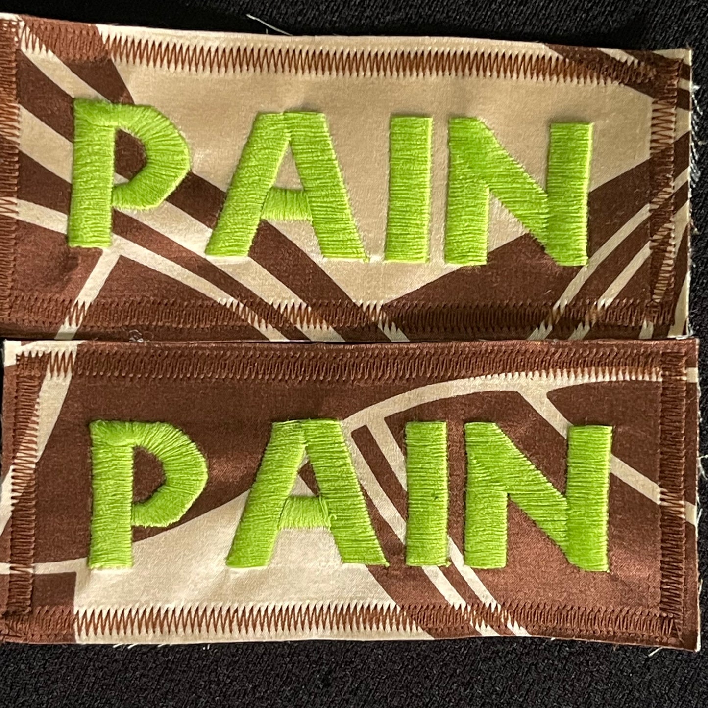 Pain Embroidered Patch
