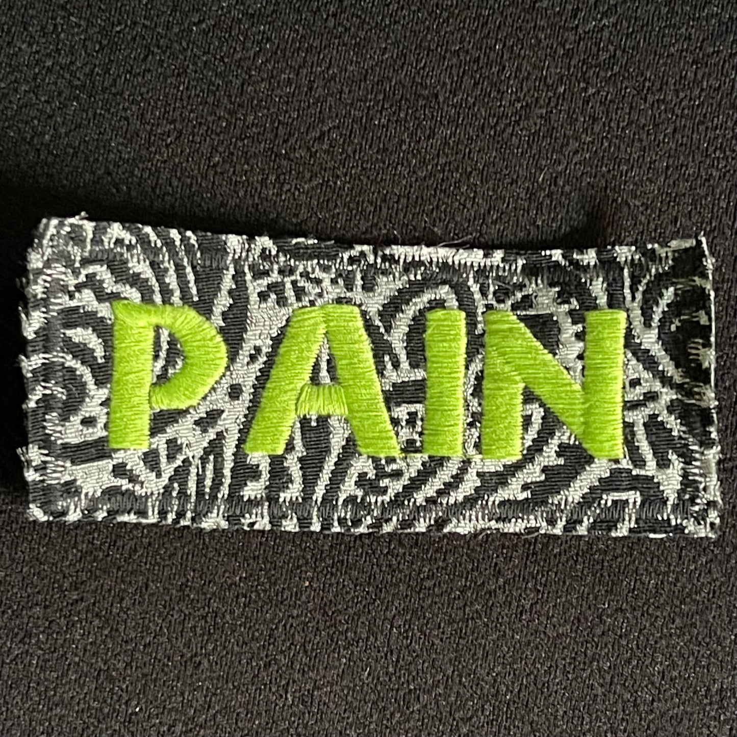 Pain Embroidered Patch