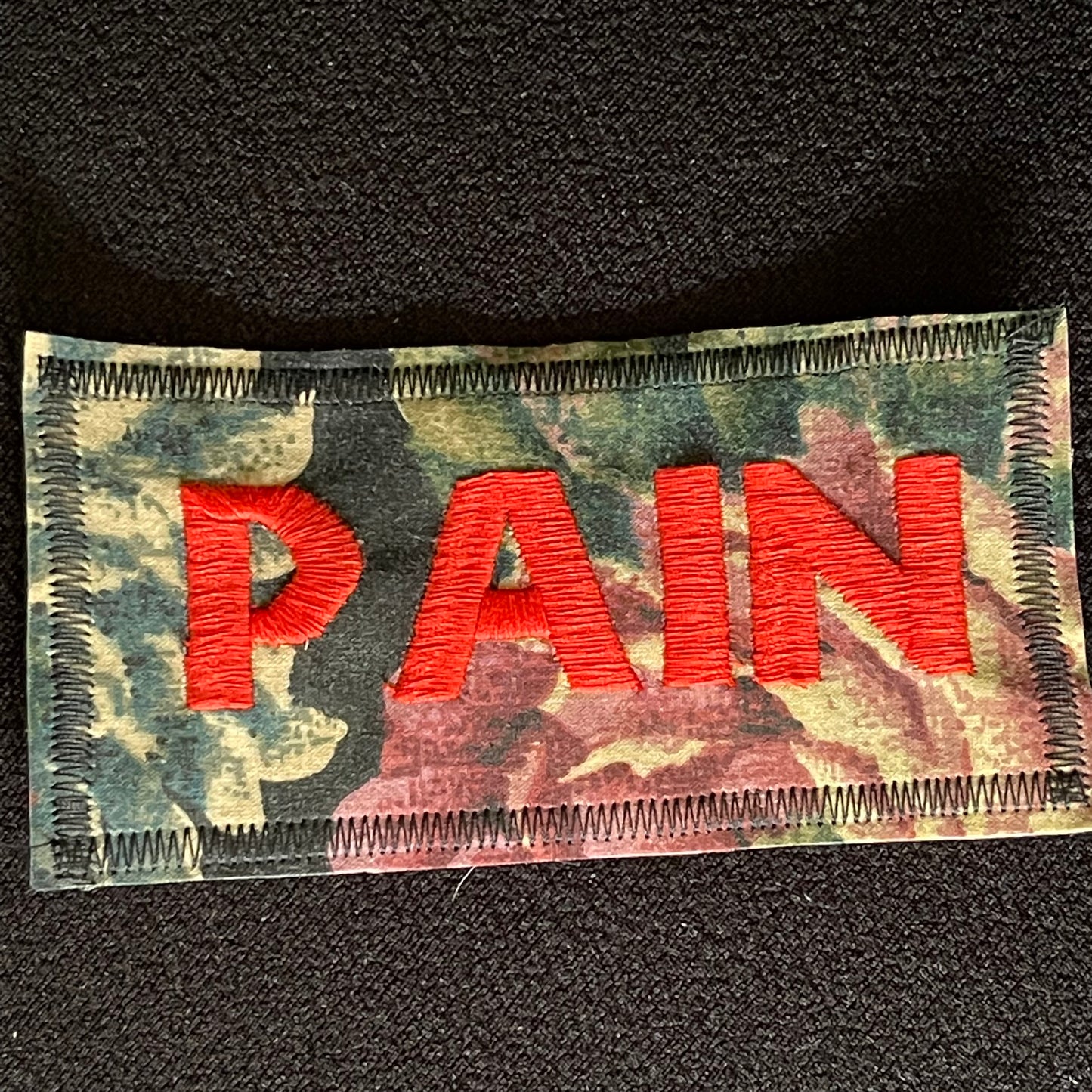 Pain Embroidered Patch