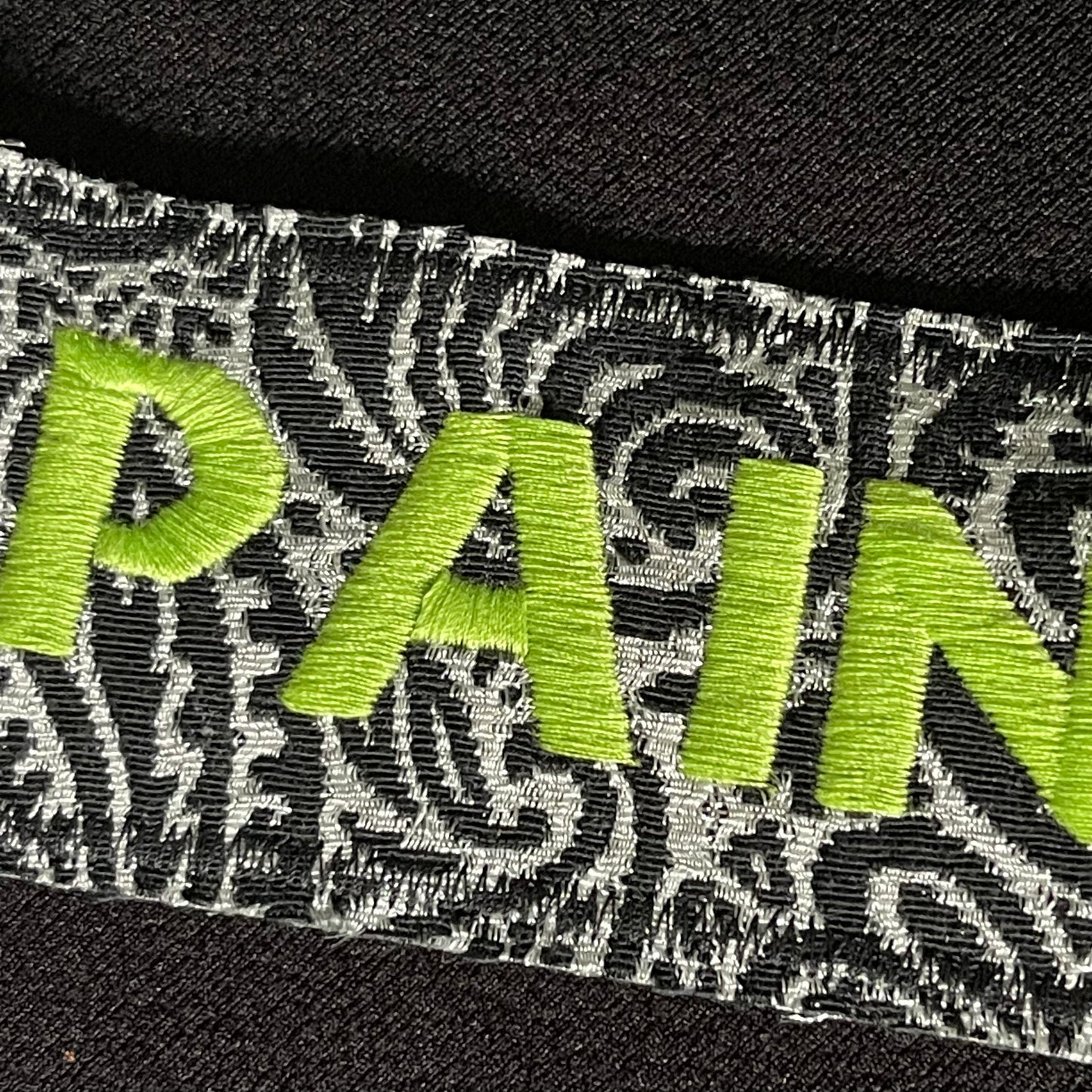 Pain Embroidered Patch