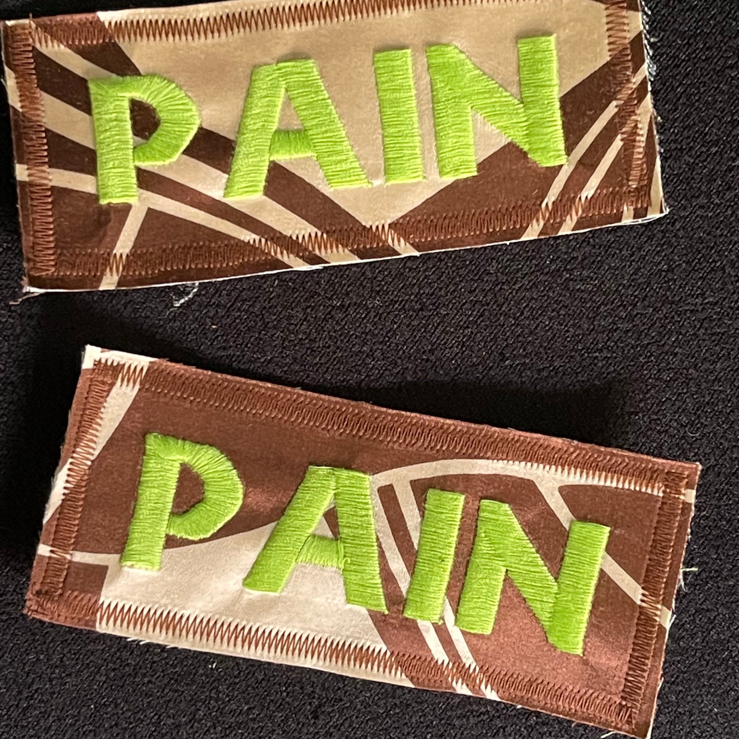 Pain Embroidered Patch