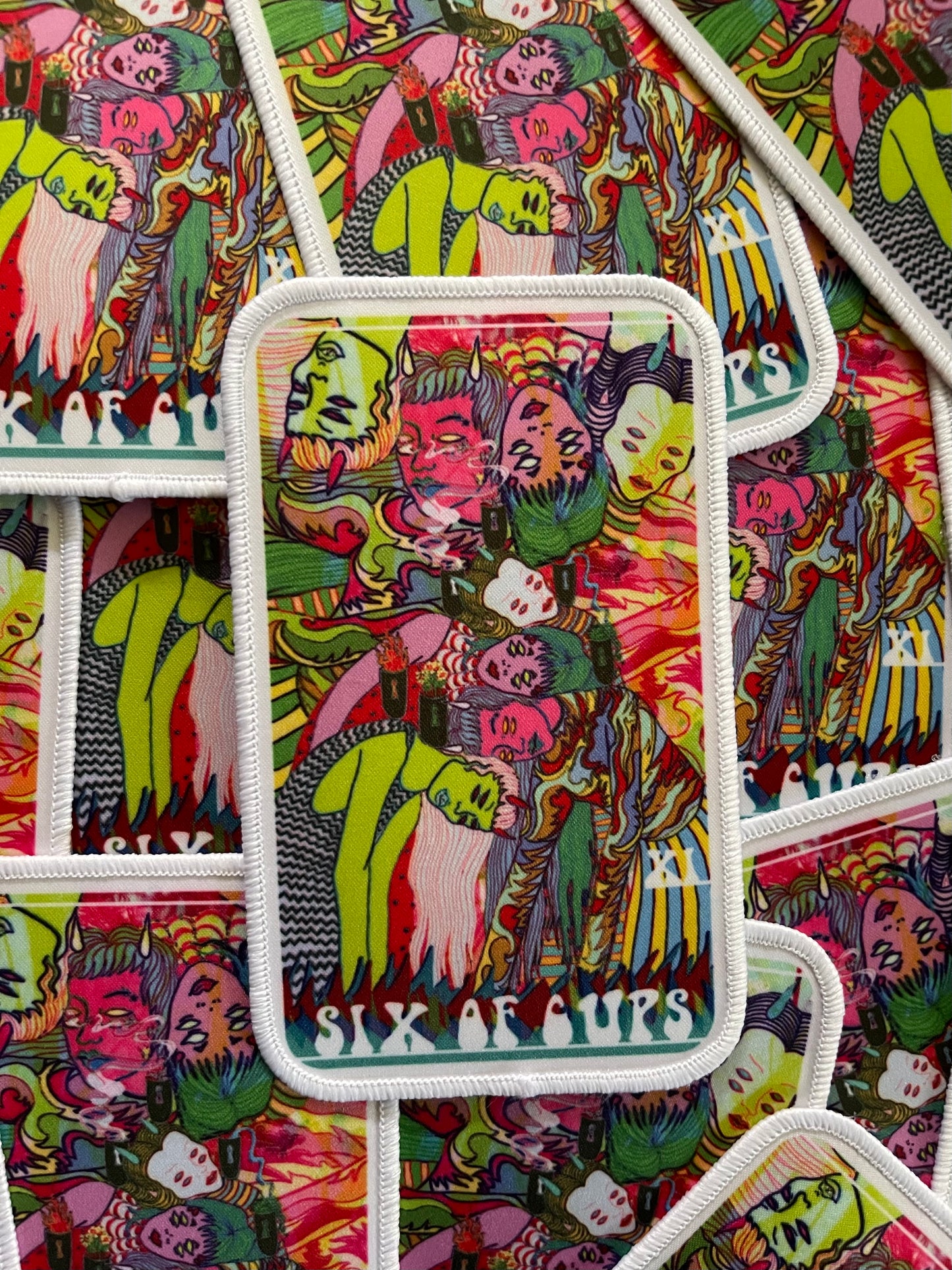 Six of Cups ~ Embroidered Patch