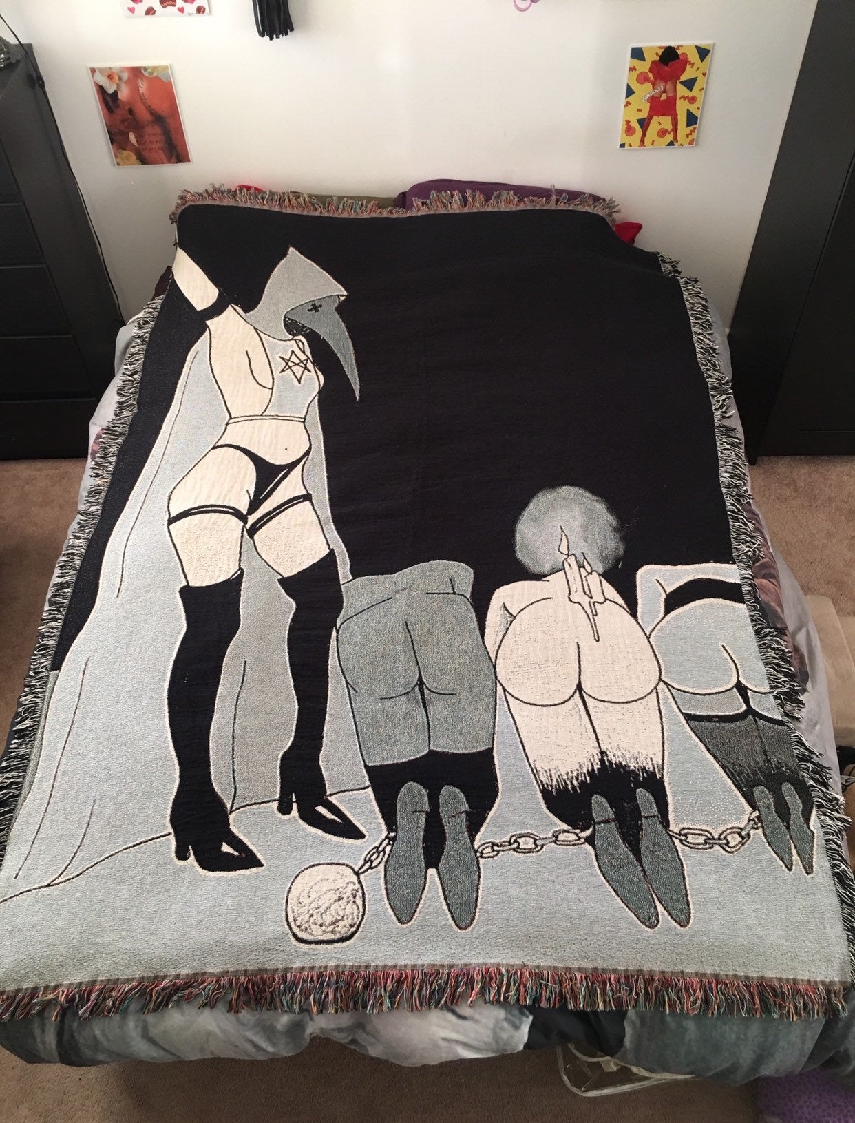 Get in Line Woven Blanket