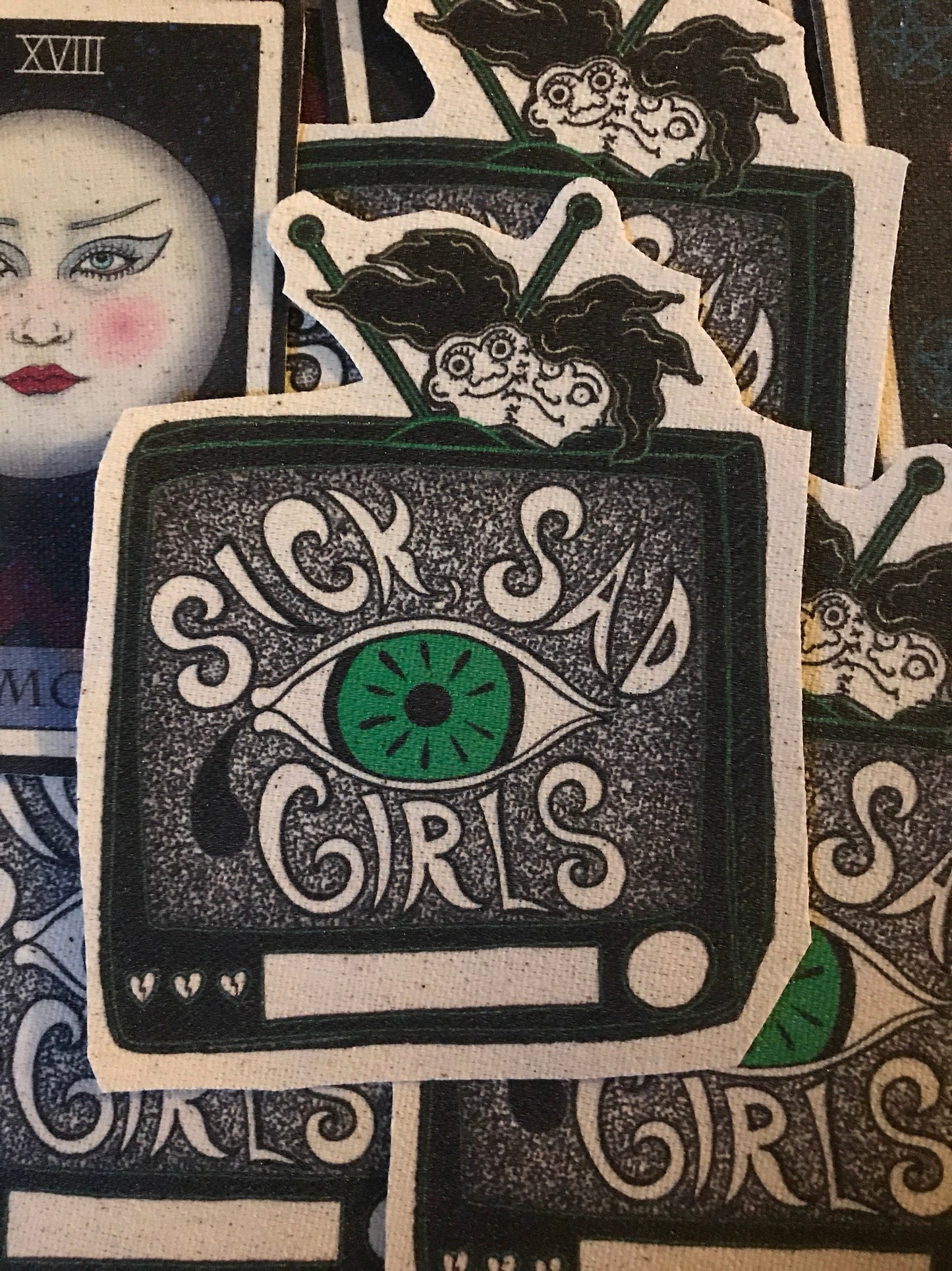 Sick Sad Girl canvas patch