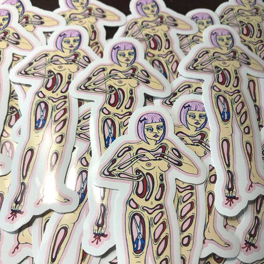 Something's Missing 4" vinyl sticker