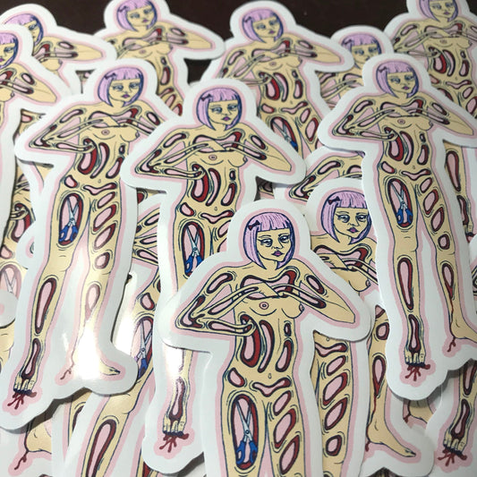 Something's Missing 4" vinyl sticker