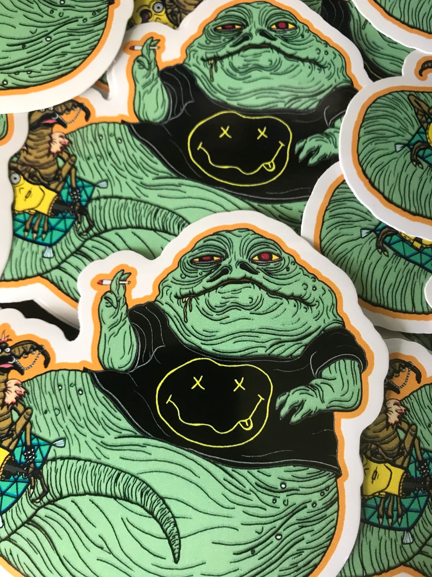 Grunge Jabba 4" vinyl sticker
