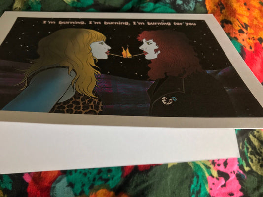 I'm Burning for You Greeting Card
