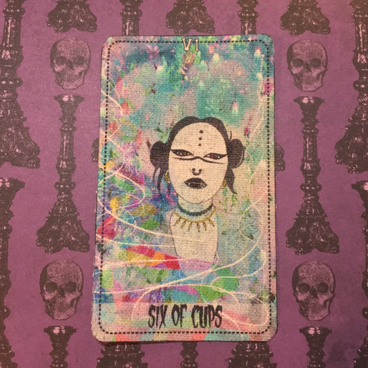 Six of Cups Canvas Patch