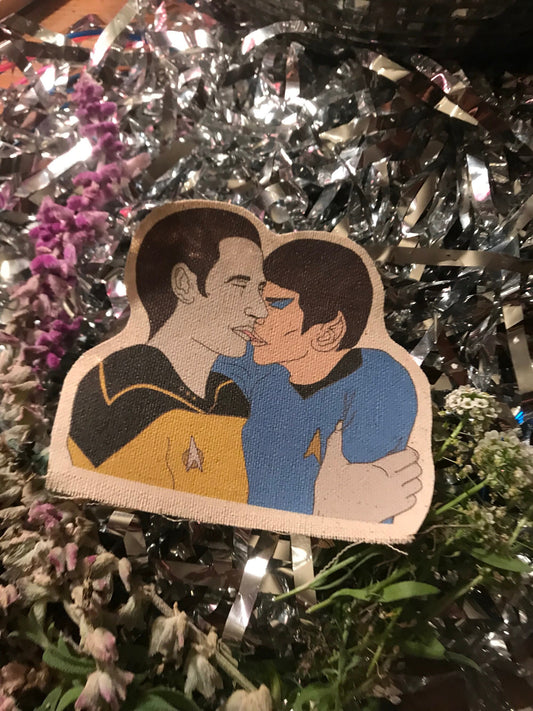 Spock and Data canvas patch