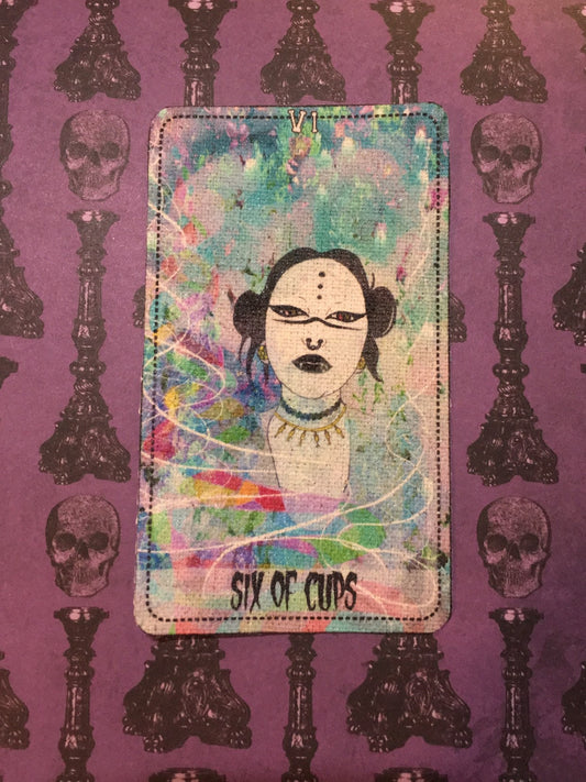 Six of Cups Canvas Patch