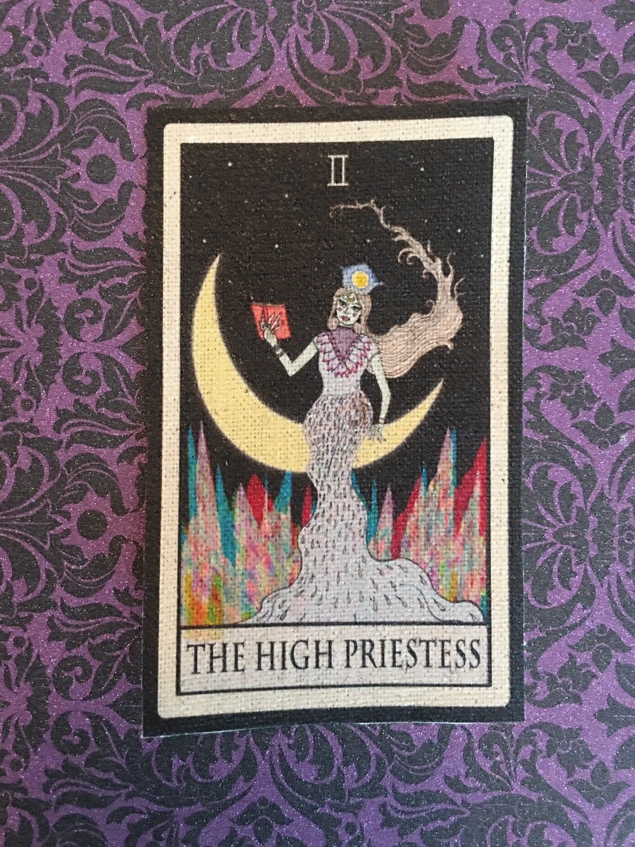 The High Priestess Tarot Canvas Patch