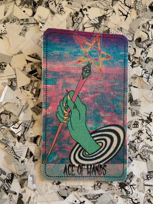 Ace of Wands (Star Power Tarot) Canvas Patch