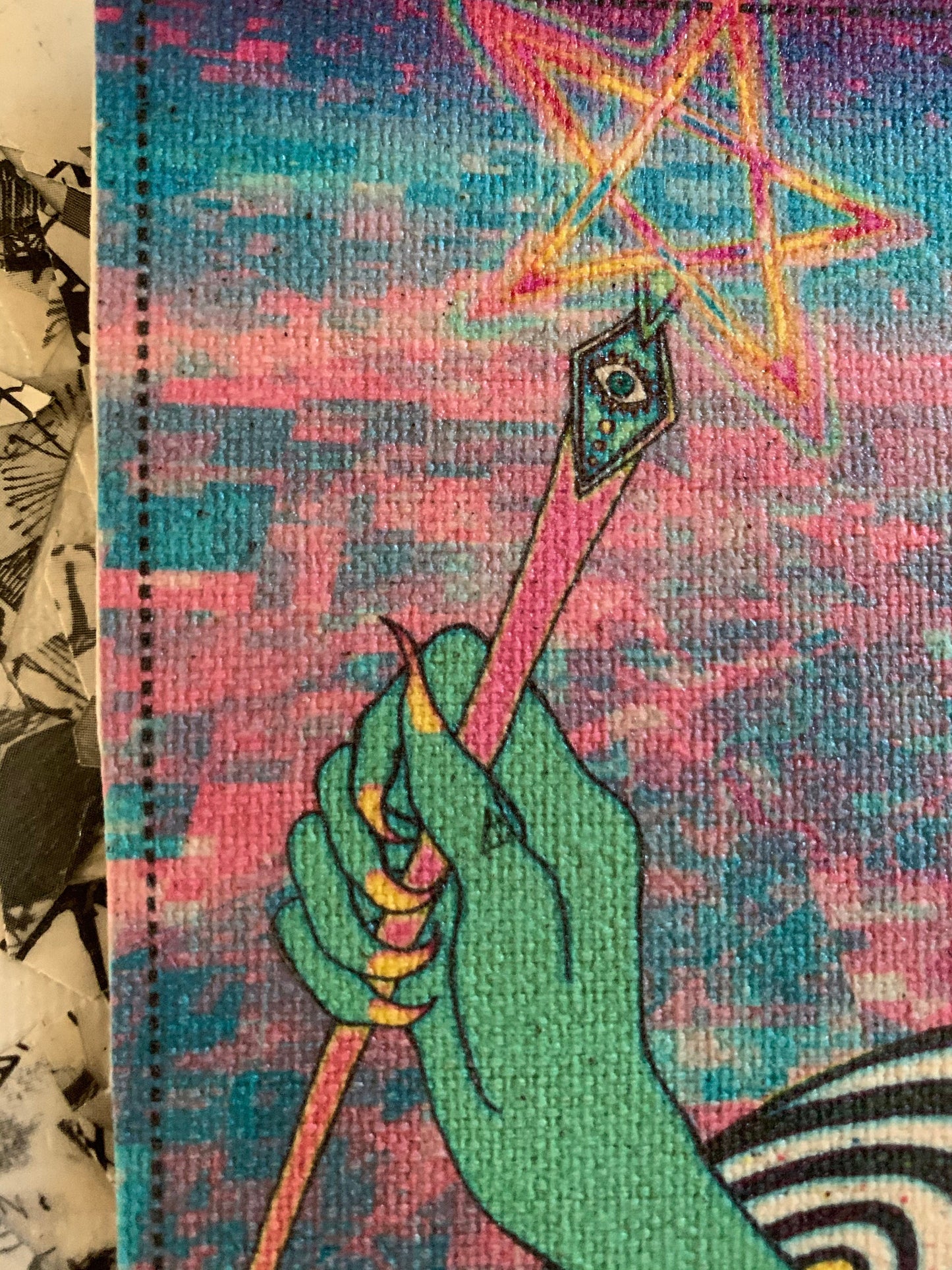Ace of Wands (Star Power Tarot) Canvas Patch
