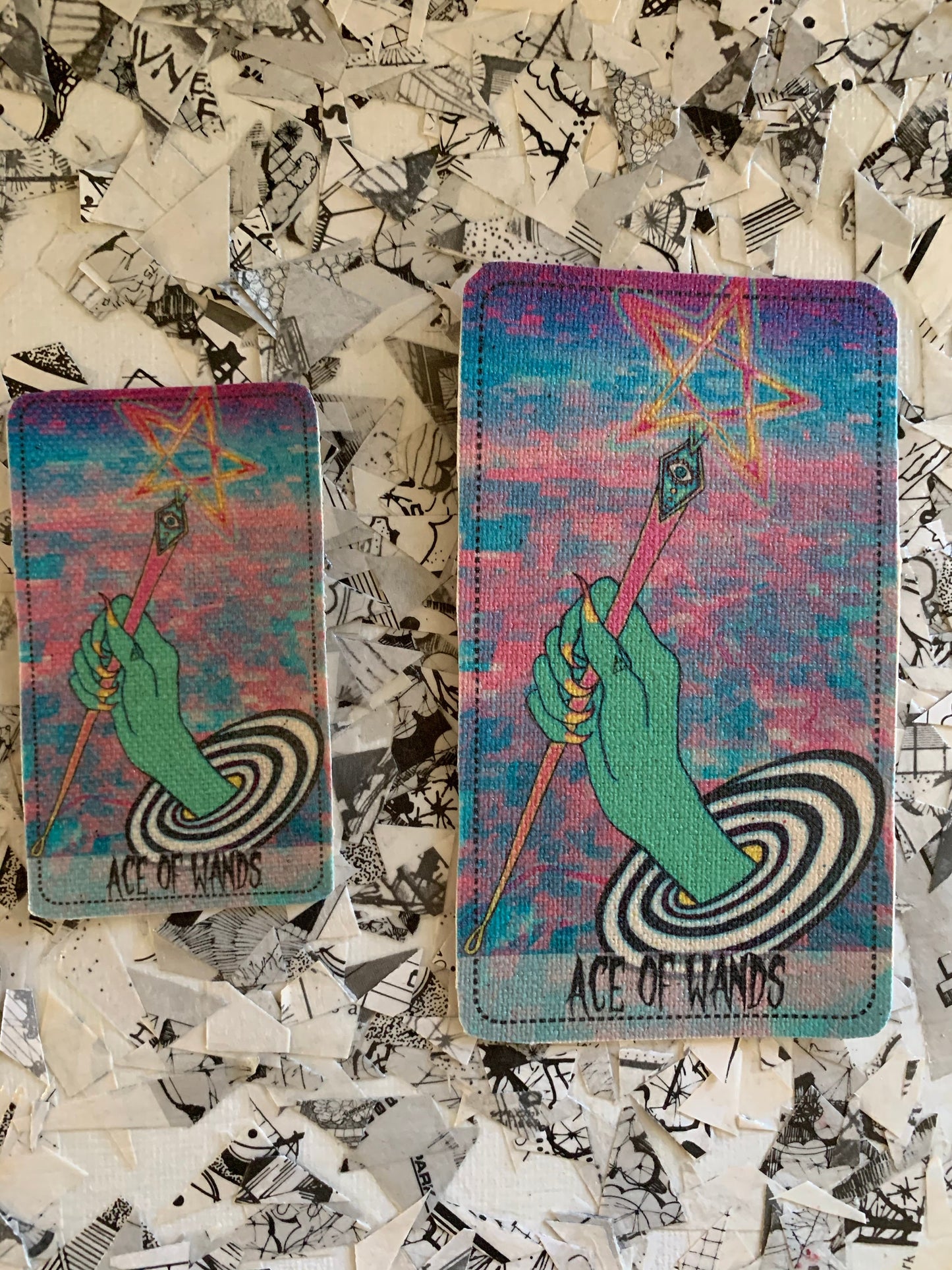 Ace of Wands (Star Power Tarot) Canvas Patch
