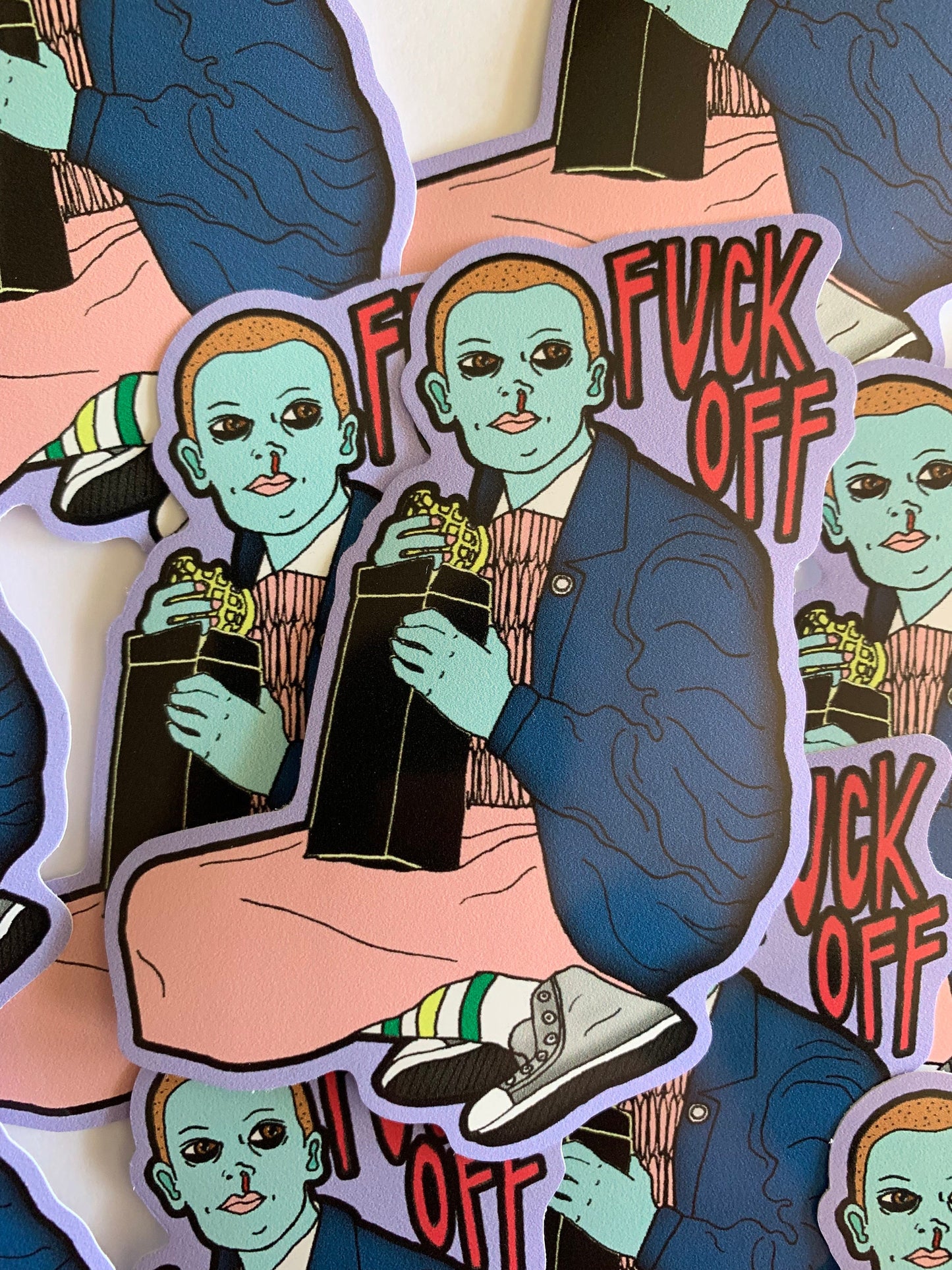 Fuck Off 4" vinyl sticker