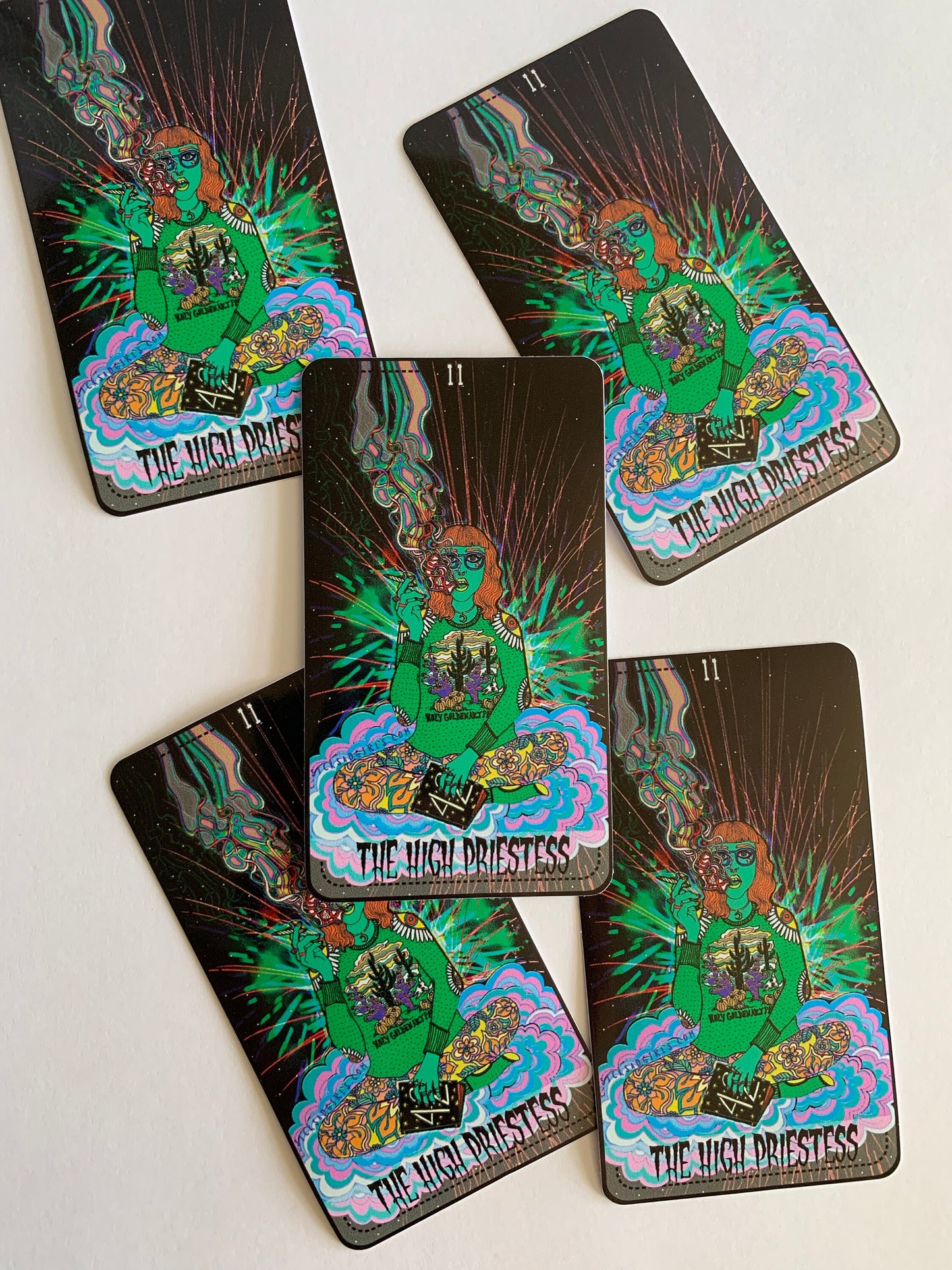 The High Priestess (Star Power Tarot) 4" Vinyl Sticker
