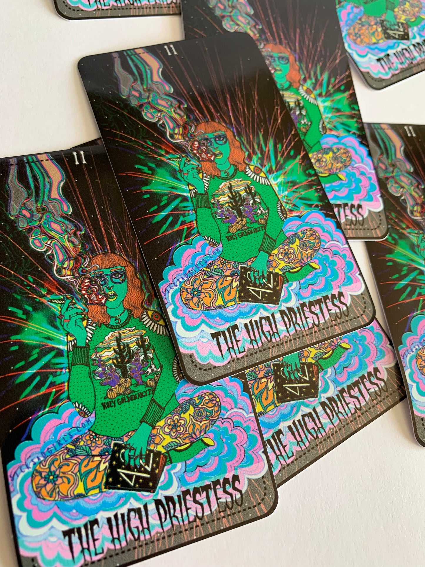 The High Priestess (Star Power Tarot) 4" Vinyl Sticker
