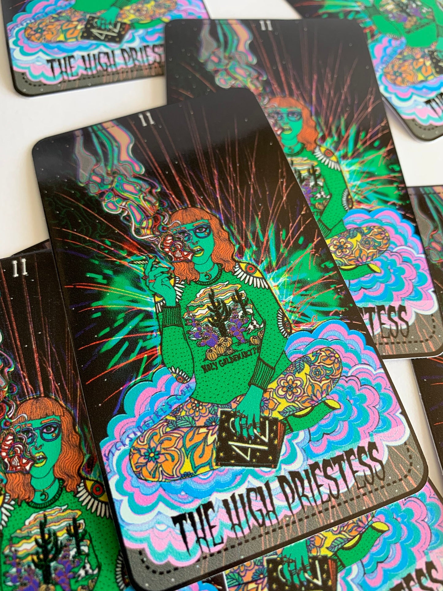 The High Priestess (Star Power Tarot) 4" Vinyl Sticker