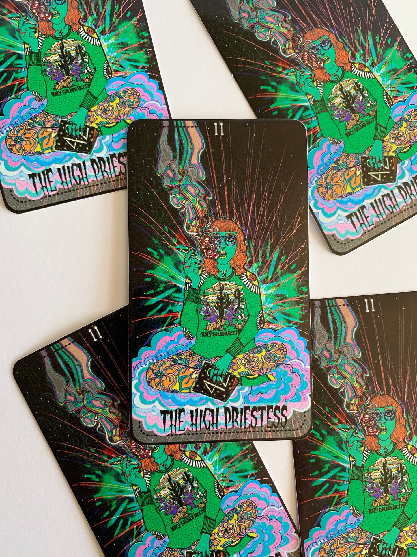 The High Priestess (Star Power Tarot) 4" Vinyl Sticker