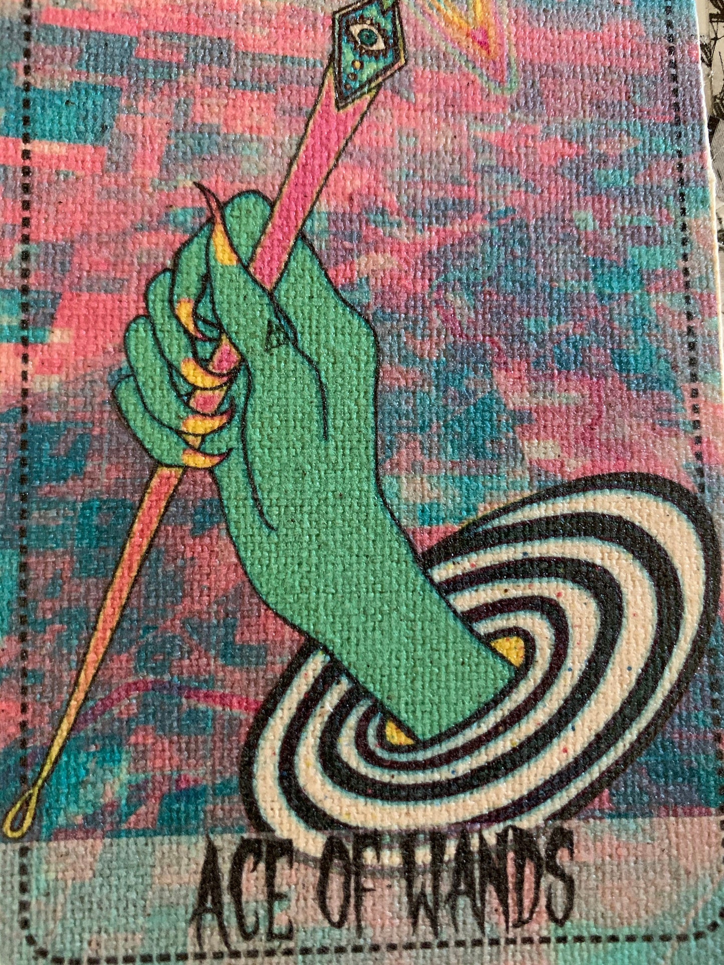 Ace of Wands (Star Power Tarot) Canvas Patch