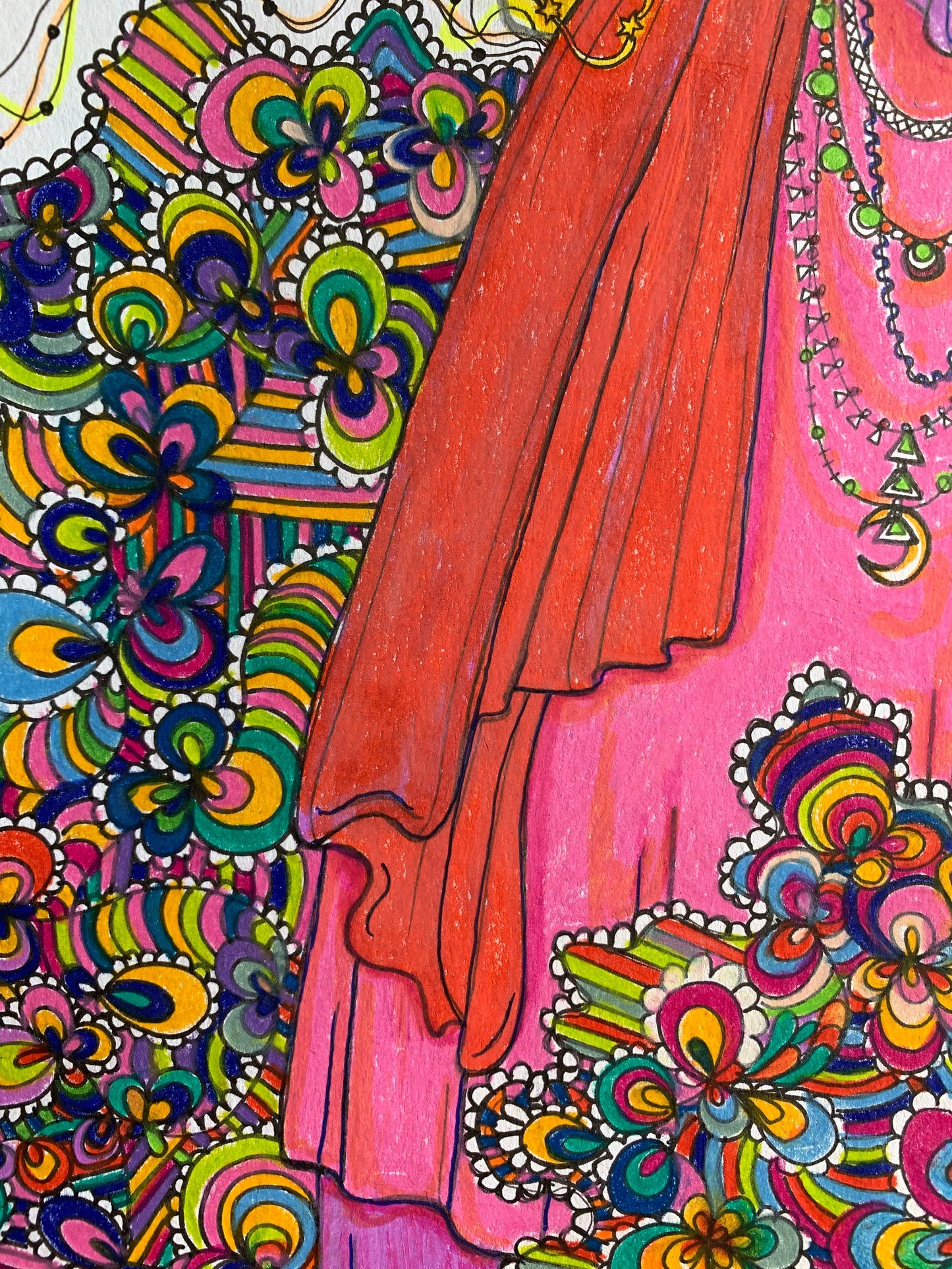 Ten of Wands ~ Original Drawing