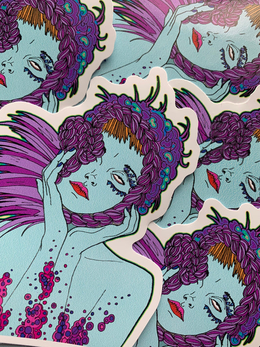 Feeling Blue 4" vinyl sticker