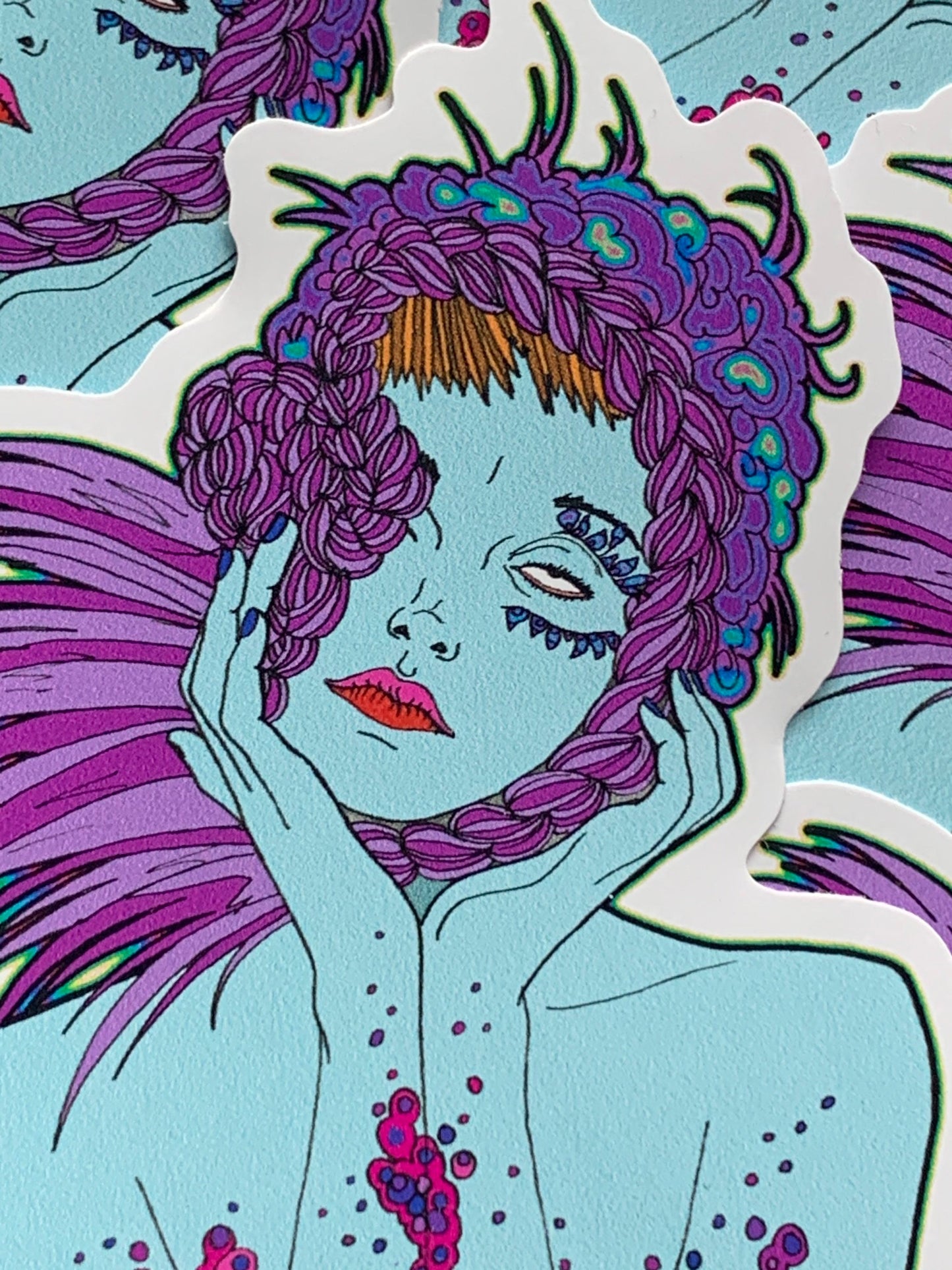 Feeling Blue 4" vinyl sticker