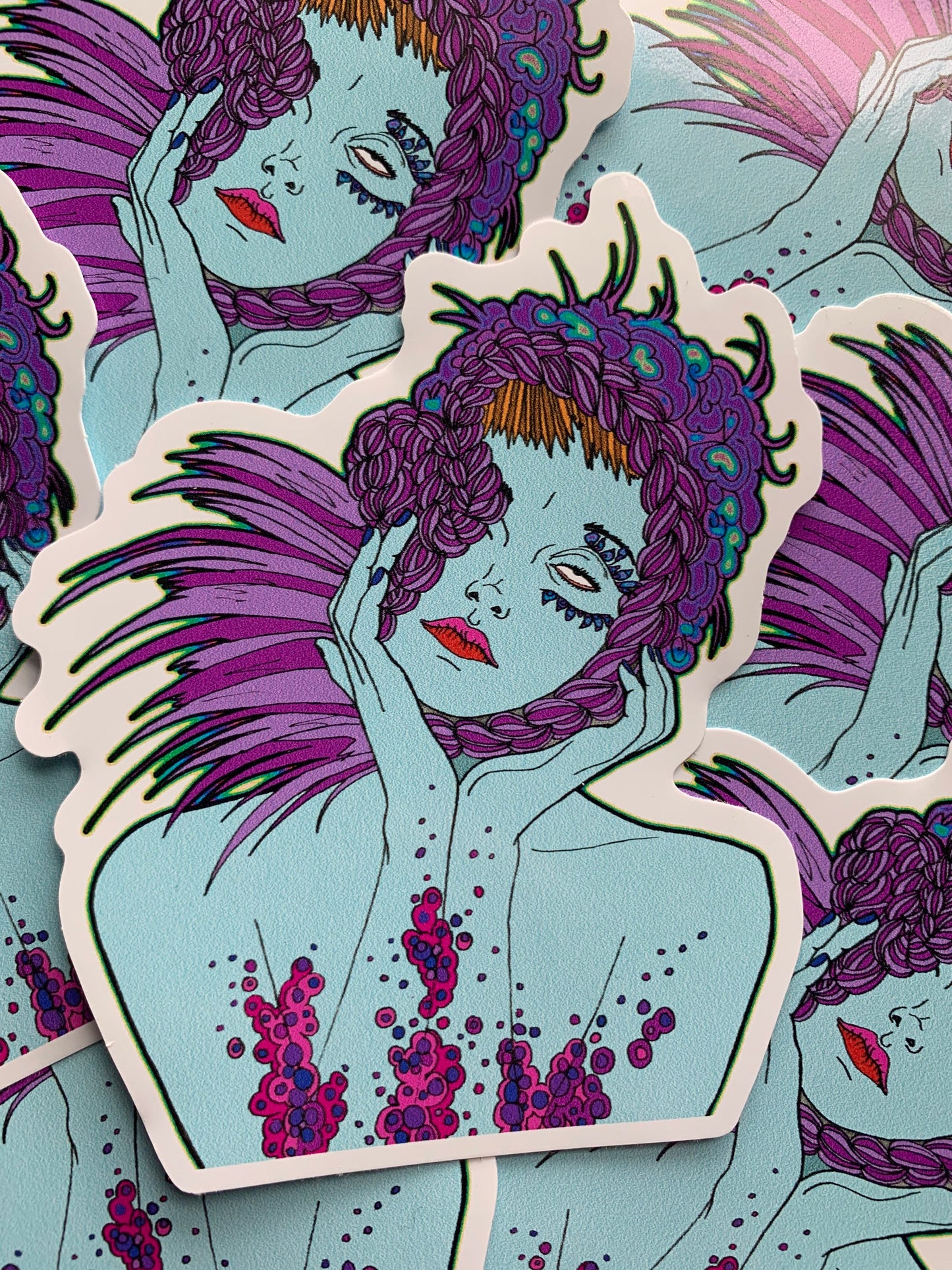 Feeling Blue 4" vinyl sticker